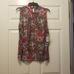 Nine west choker blouse